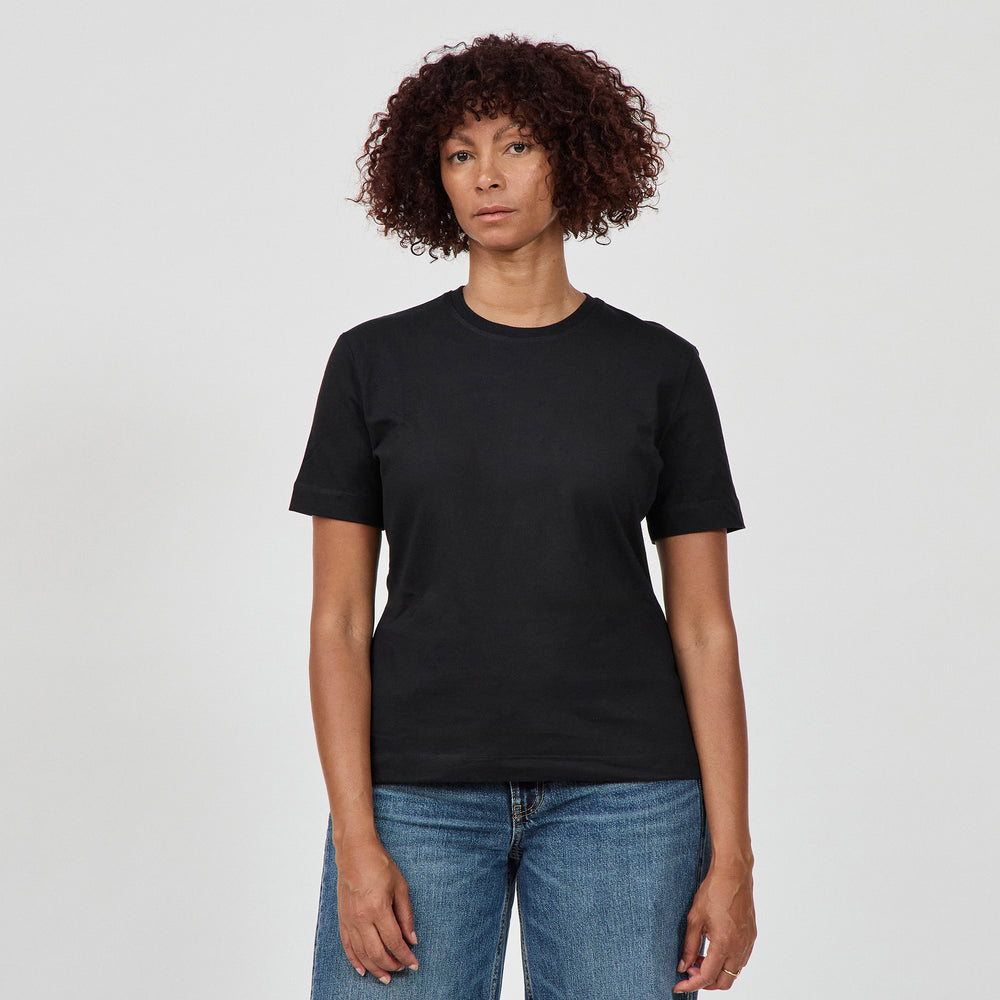 The Classic Crew in 100% Organic Cotton 220GSM, Black